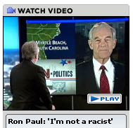 ron paul says that he isn't a racist
